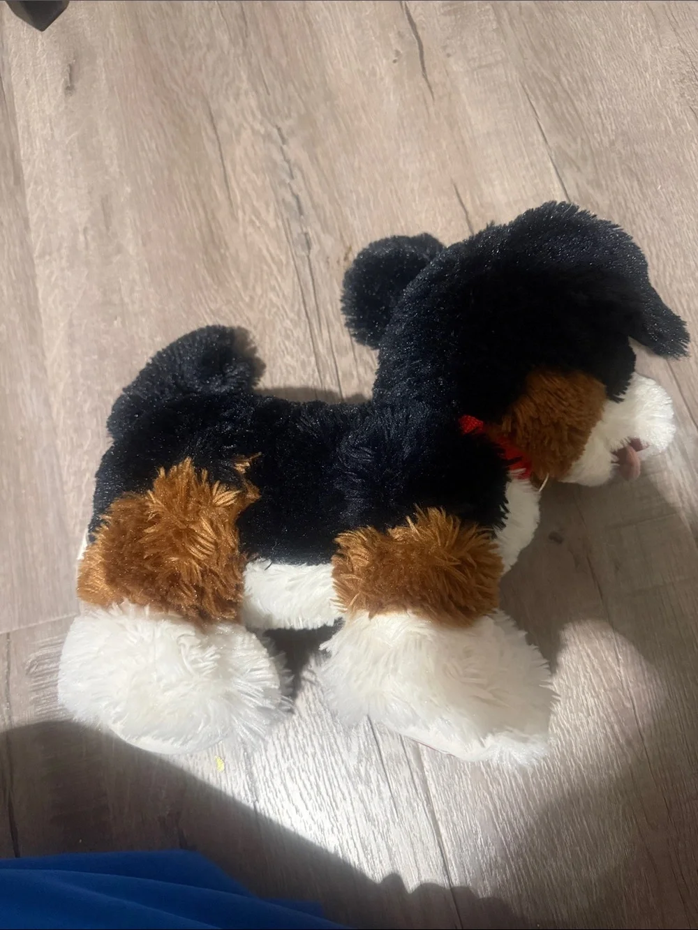 Build-A-Bear Black, White & Brown Plush Puppy